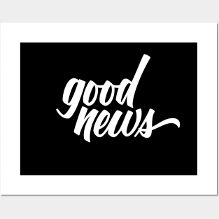 Good News Hand-lettered Design Posters and Art